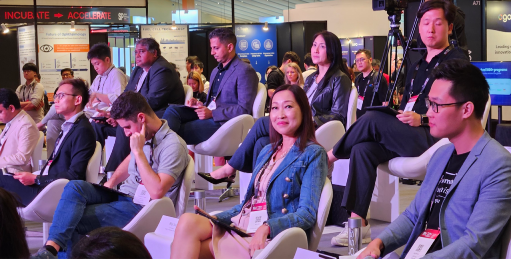 Ms Rita Yeo during SWITCH 2023 as a Judge for the Startups in Slingshot