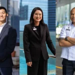 从左至右:Aric Ang,Revenue Manager;Teo Shi Min,Marketing Communications Manager;Arigoy Zentury De Guzman,Concierge - Bellman